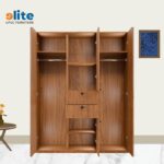 Lemari Pakaian eLite Furniture Tipe VENEZIA Walnut Wood - Image 3