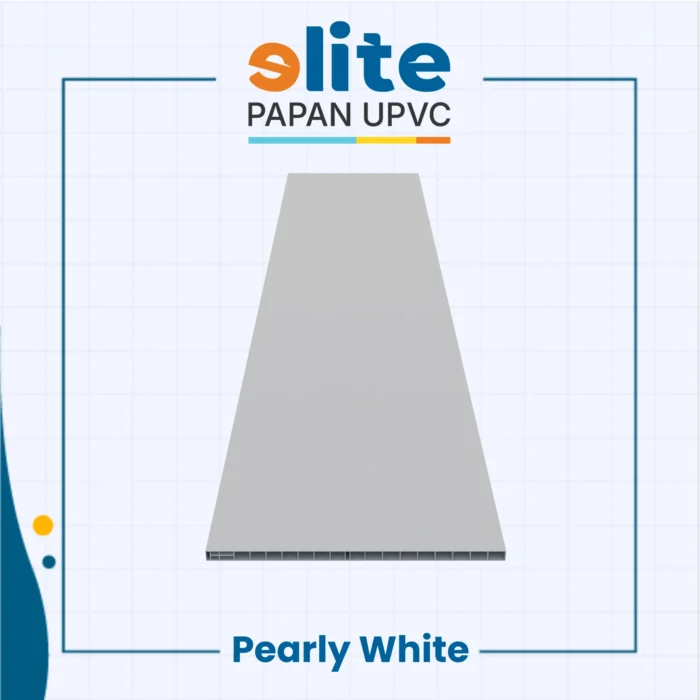 Papan UPVC 55x200 Pearly White – Lebar Maksimal dengan Kesucian Warna - Image 2