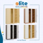 Lemari Roma Maple Ash – Lemari UPVC Premium dengan Nuansa Kayu Alami - Image 2