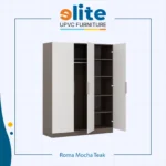 Lemari Roma Mocha Teak – Lemari UPVC Premium dengan Nuansa Kayu Hangat