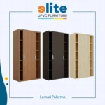 Lemari Palermo Maple Ash – Lemari UPVC Pintu Geser dengan Nuansa Kayu Alami - Image 2