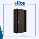 Lemari Palermo Mocha Teak – Lemari UPVC Pintu Geser dengan Nuansa Kayu Hangat