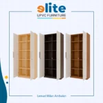 Lemari Milan Ambalan Maple Ash – Lemari UPVC dengan Tampilan Ringkas dan Modern - Image 2