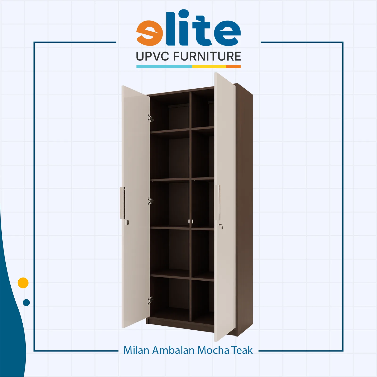 20260507021325-Ml9Skh-mochateak Lemari Milan Ambalan Mocha Teak – Lemari UPVC dengan Nuansa Kayu Hangat - Image 1