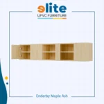 Kabinet TV Enderby Maple Ash – Kabinet UPVC Premium dengan Nuansa Kayu Alami