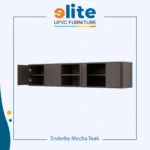 Kabinet TV Enderby Mocha Teak – Kabinet UPVC Premium dengan Nuansa Kayu Hangat