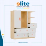 Lemari Picolo – Lemari UPVC Compact dengan Rak, Hanger & Laci