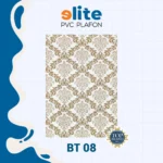 Elite Plafon Glosy BT 08 – Plafon PVC Lebar 20 cm Panjang 4 Meter