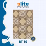 Elite Plafon Glosy BT 10 – Plafon PVC Lebar 20 cm Panjang 4 Meter