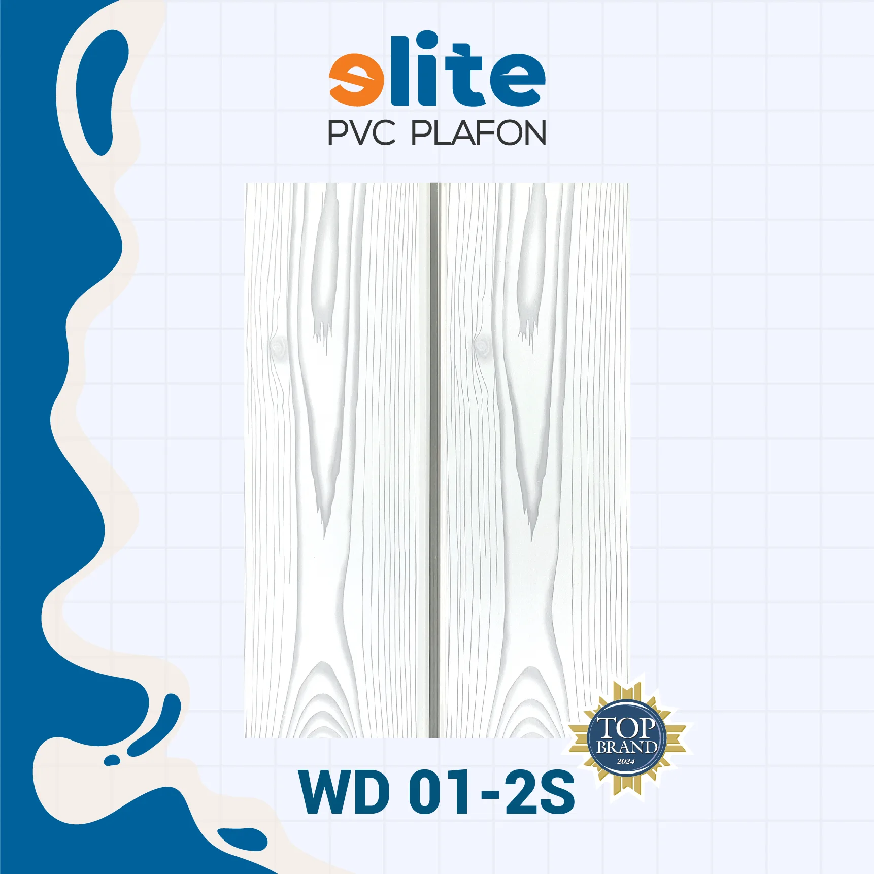 WD 01-2S Elite Plafon Glosy WD 01-2S – Plafon PVC Lebar 20 cm Panjang 4 Meter - Image 1