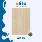 Elite Plafon Glosy WD 02 – Plafon PVC Lebar 20 cm Panjang 4 Meter