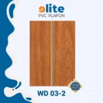 Elite Plafon Glosy WD 03-2 – Plafon PVC Lebar 20 cm Panjang 4 Meter