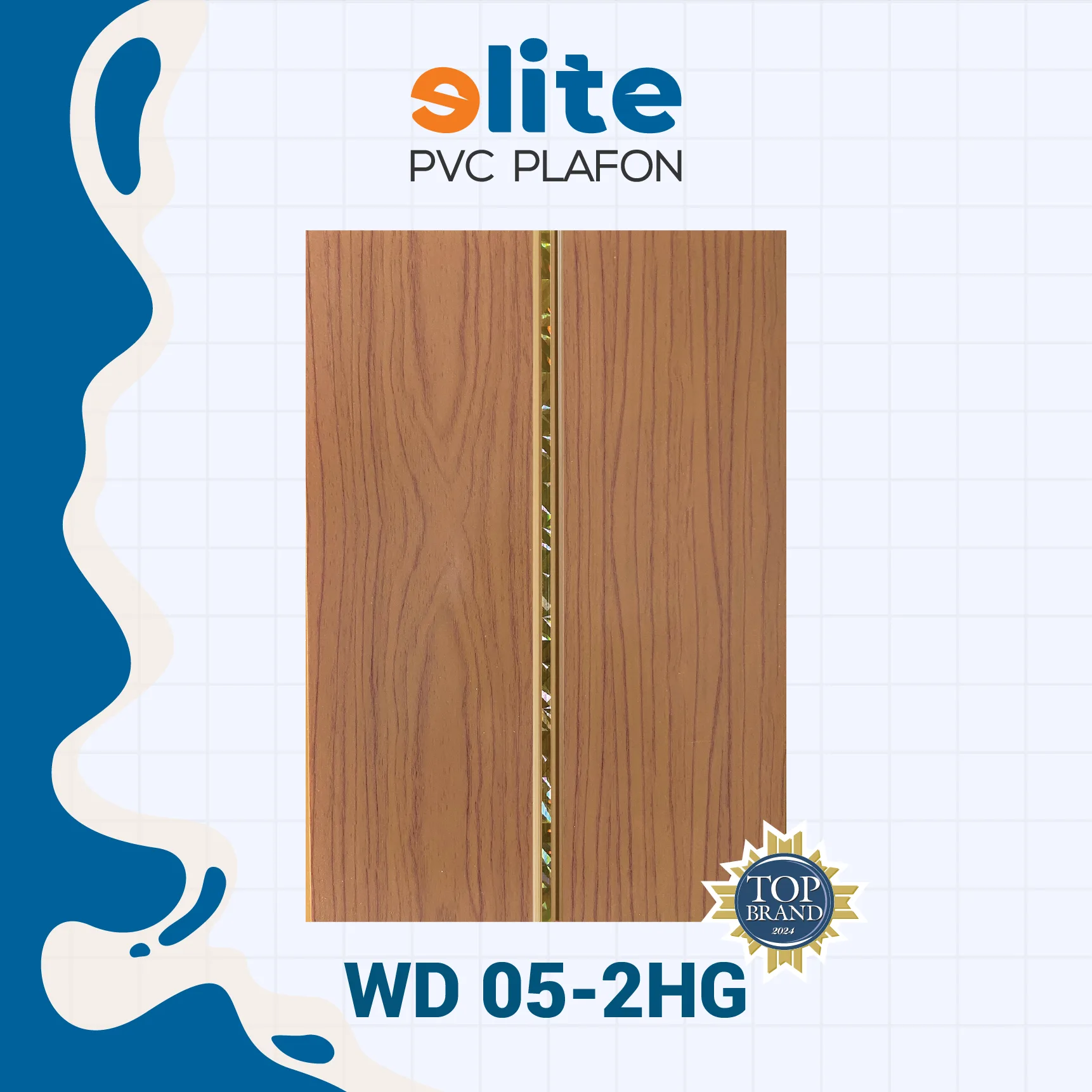 WD 05-2HG Elite Plafon Glosy WD 05-2HG – Plafon PVC Lebar 20 cm Panjang 4 Meter - Image 1