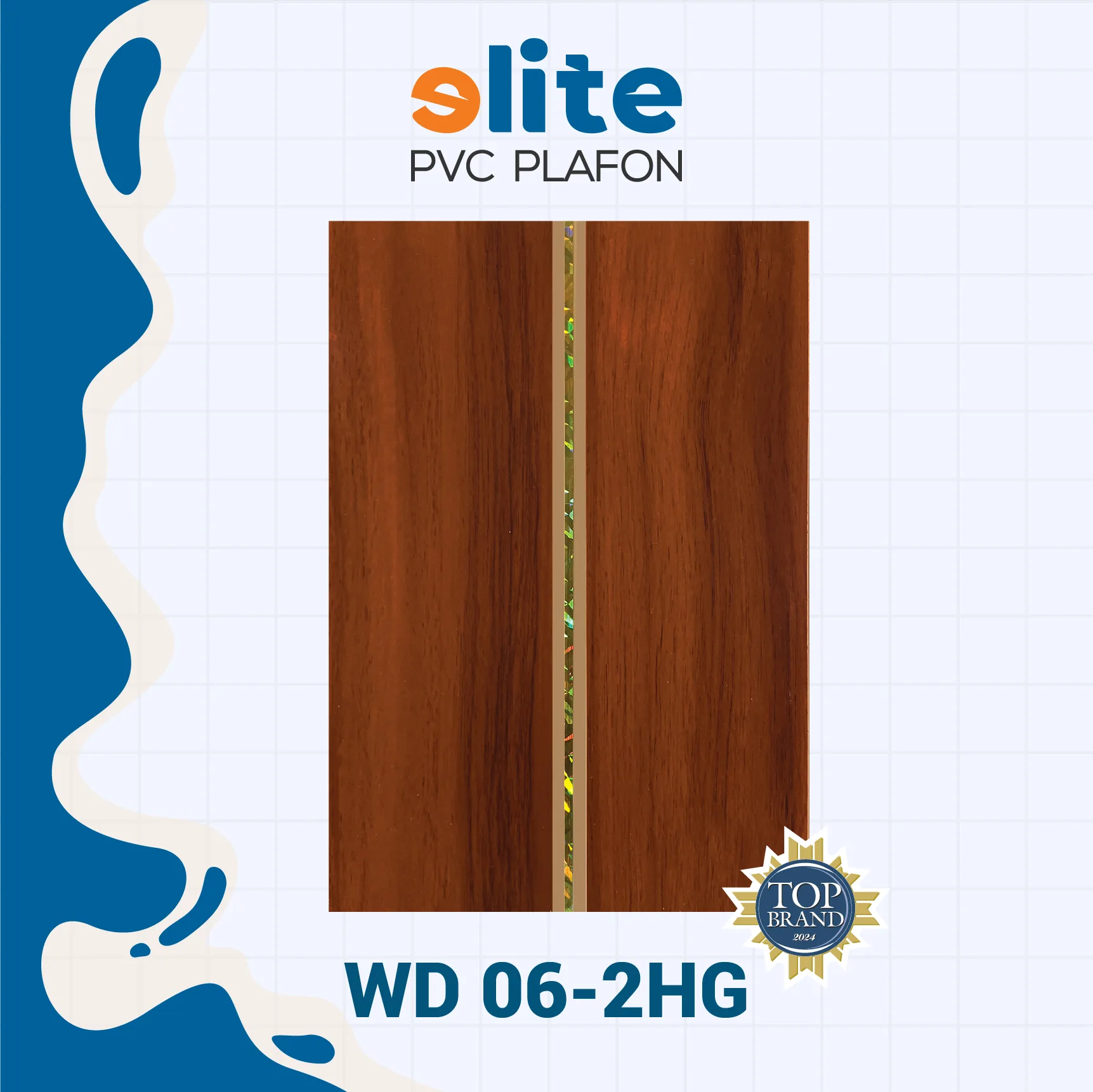 WD 06-2HG Elite Plafon Glosy WD 06-2HG – Plafon PVC Lebar 20 cm Panjang 4 Meter - Image 1