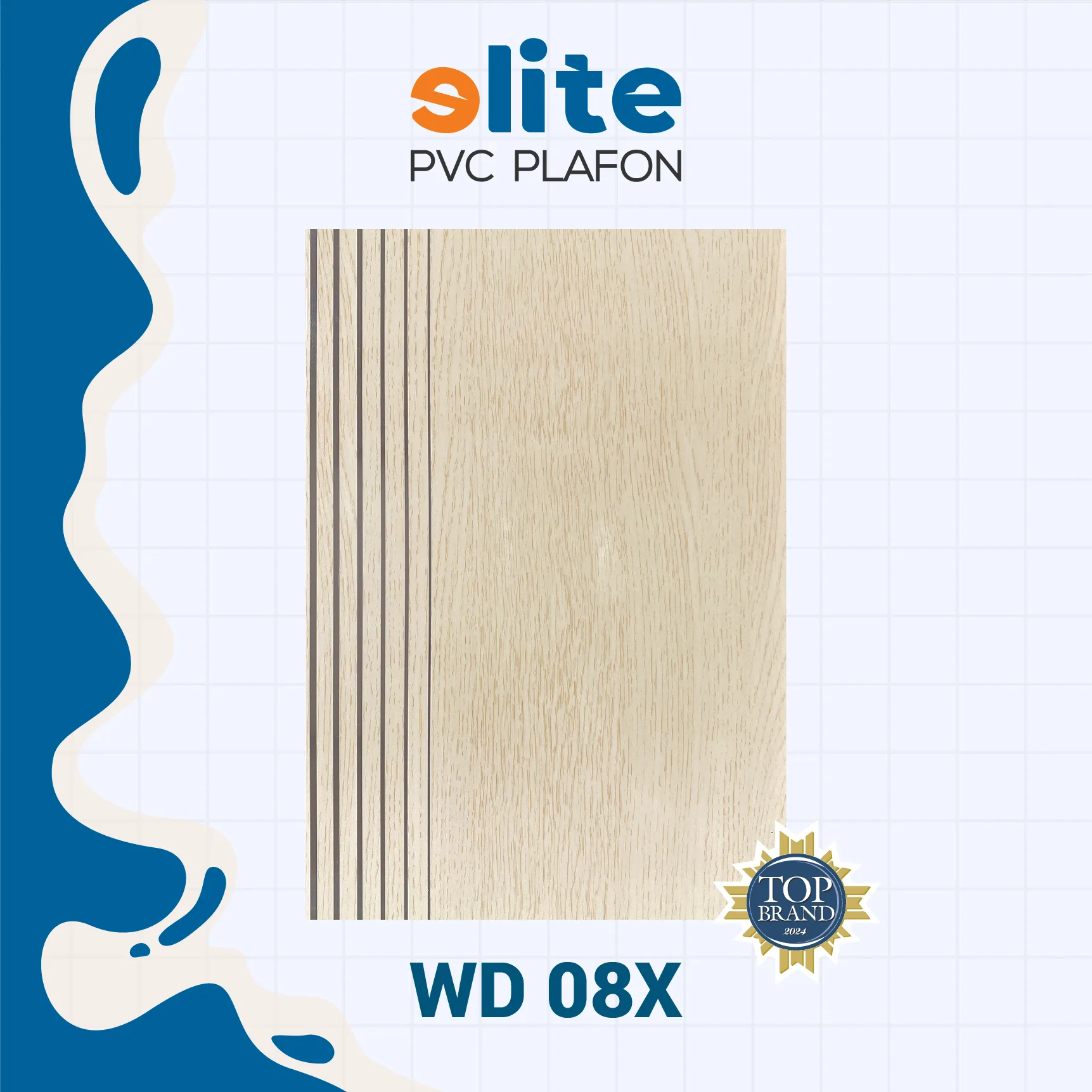 WD 08C Elite Plafon Glosy WD 08C – Plafon PVC Lebar 20 cm Panjang 4 Meter - Image 1