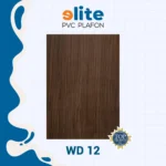 Elite Plafon Glosy WD 12 – Plafon PVC Lebar 20 cm Panjang 4 Meter