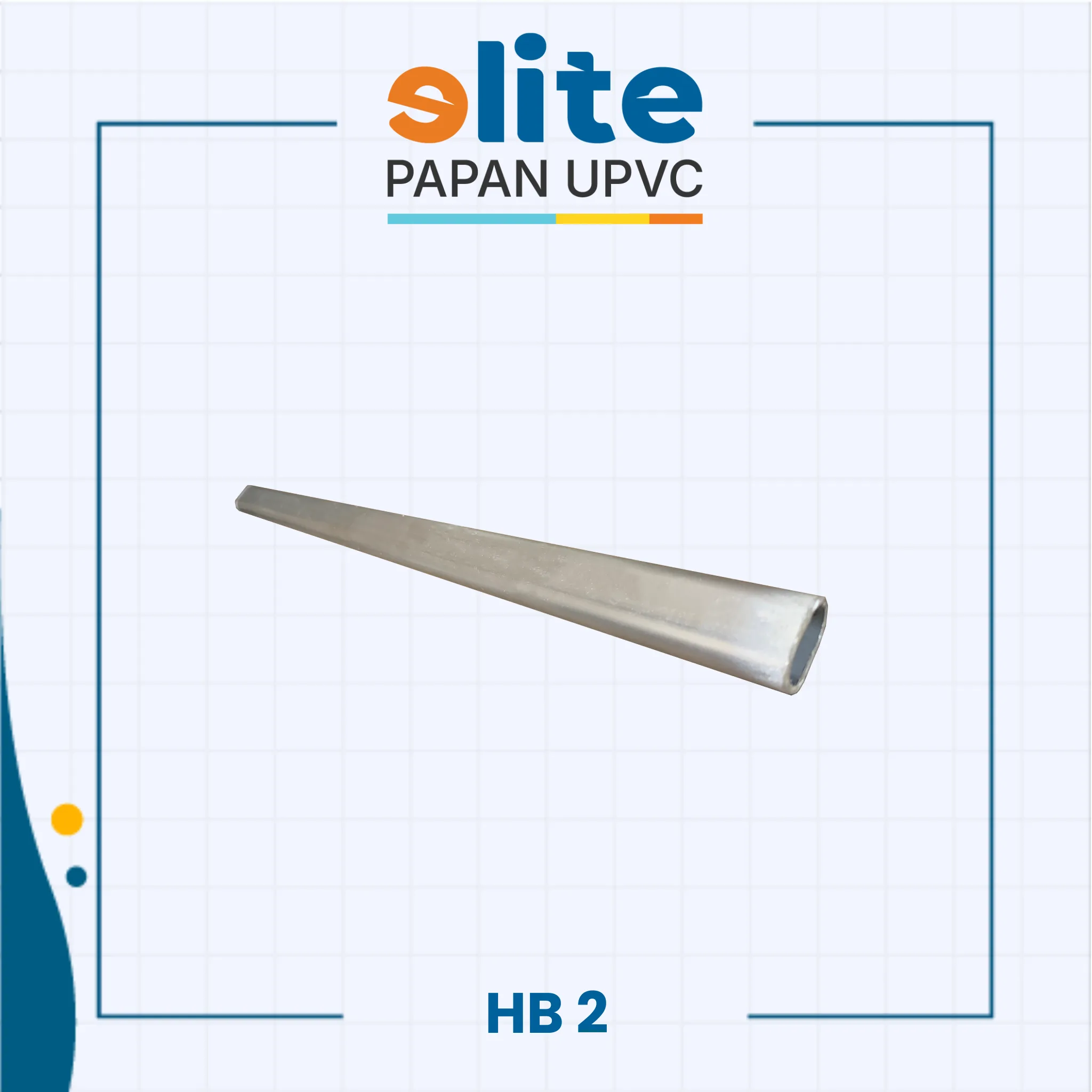 hb-02 Hanger Bracket HB02 – Aksesoris Papan UPVC Presisi & Tahan Lama - Image 1